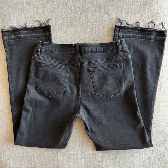 Black Ankle Lace-Up Cropped Jeans NWOT - Picture 5 of 13